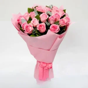 21 Pink Roses Flower Dubai