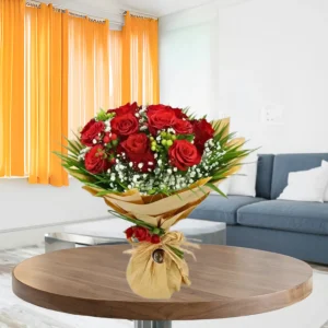 10 Stem Red Rose Bouquet