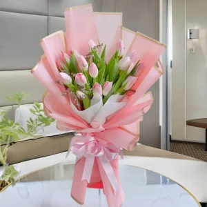 Pink Tulips Bouquet