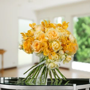 Flower Bouquet Yellow Roses