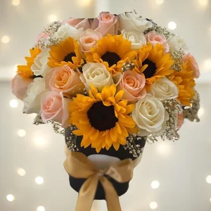 sunflower rose bouquet