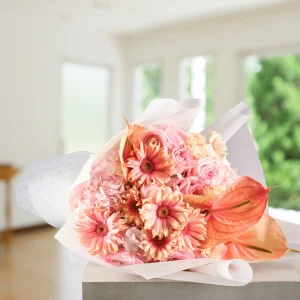 Peach Carnation Bouquet