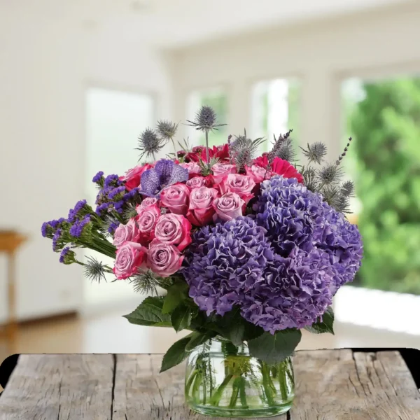 pink hydrangea