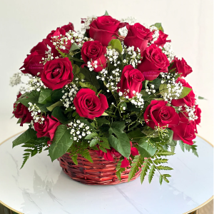 Red Rose basket