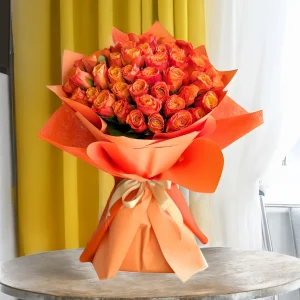 50 Radiant Orange Flower Bouquets