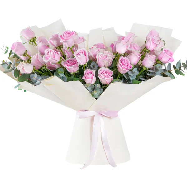 bouquet pink roses