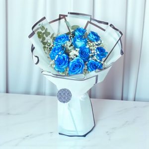 Blue Rose Bouquet