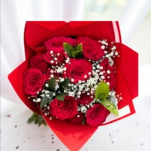Classic 15 Red Roses Bouquet