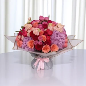 Mixed Colourful Roses Bouquet