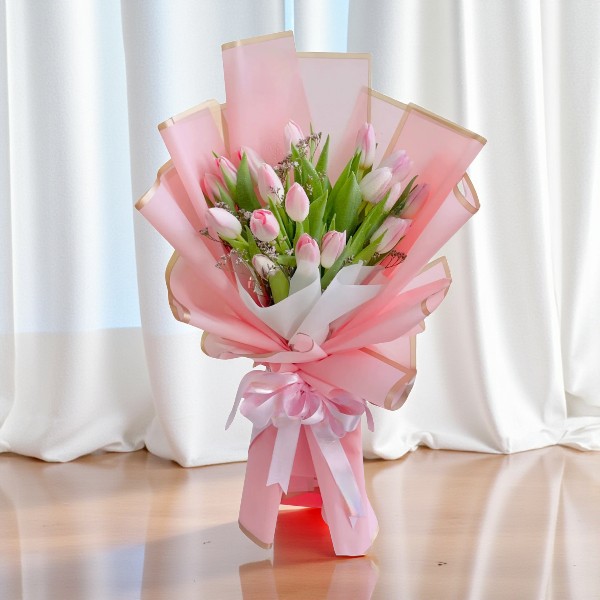 Pink Tulips Bouquet