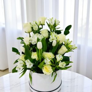 Pure White Rose Bouquet