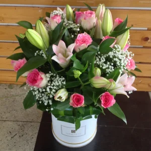 rose with lily