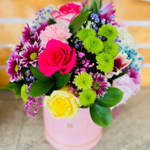 mixed flower baskets