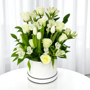 Pure White Rose Bouquet