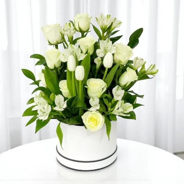 Pure White Rose Bouquet