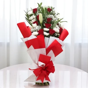 Crimson Harmony Bouquet